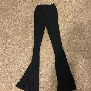Aerie Offline crossover Black Flared Leggings